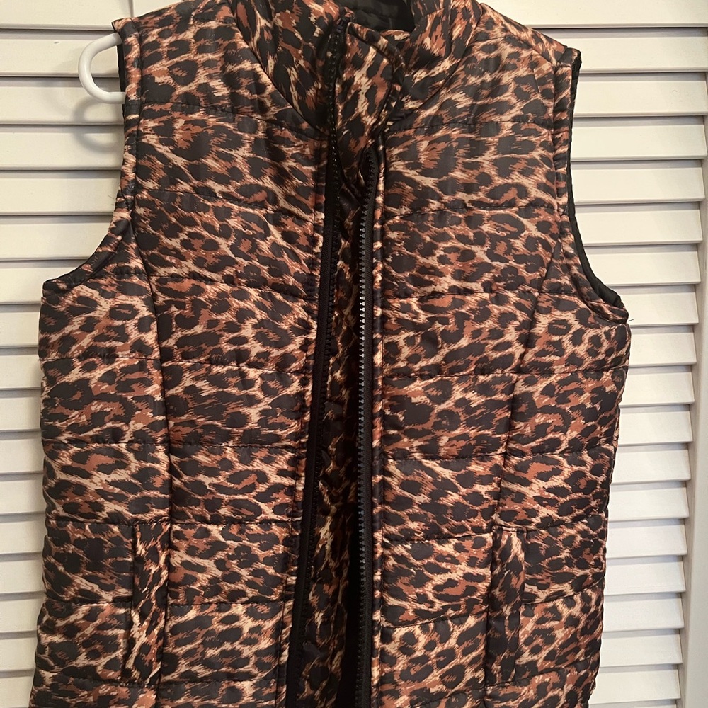 Say What? Brown Leopard Print Kids Vest